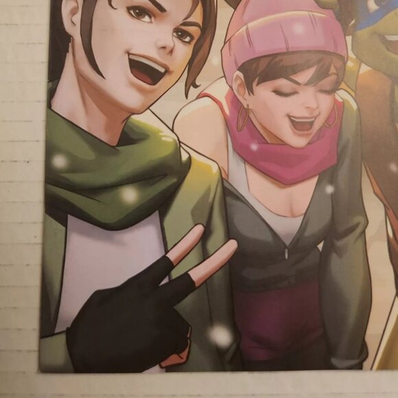 Mighty Morphin Power Rangers/Teenage Mutant Ninja Turtles #1D, B & W Variant - Picture 6 of 12